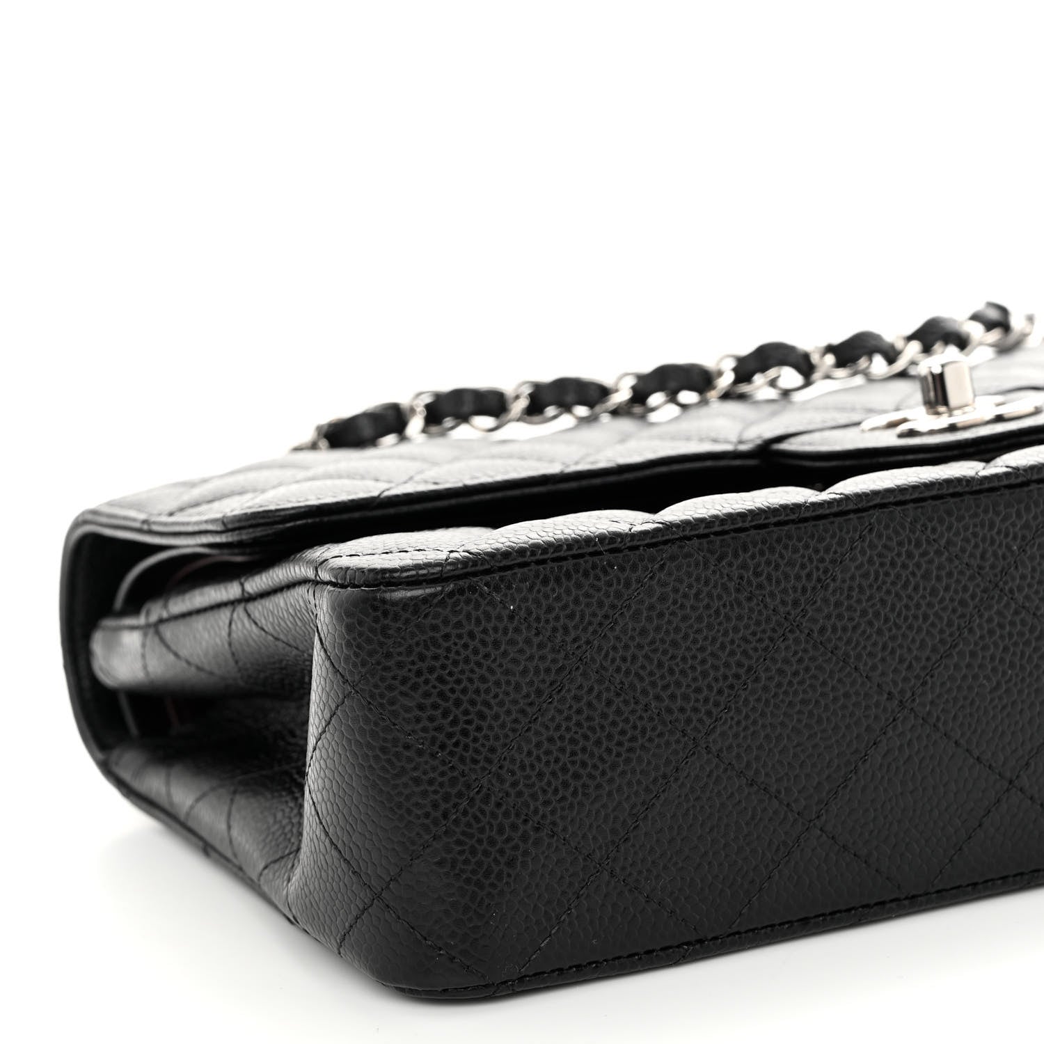 Chanel Caviar Quilted Medium Double Flap Black 9 of 12