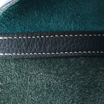 Hermes Taurillon Clemence Casaque Picotin Lock 18 PM Vert Bosphore Deep Bleu 7 of 11