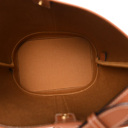 Celine Triomphe Canvas Calfskin Small Bucket Bag Tan 5 of 10