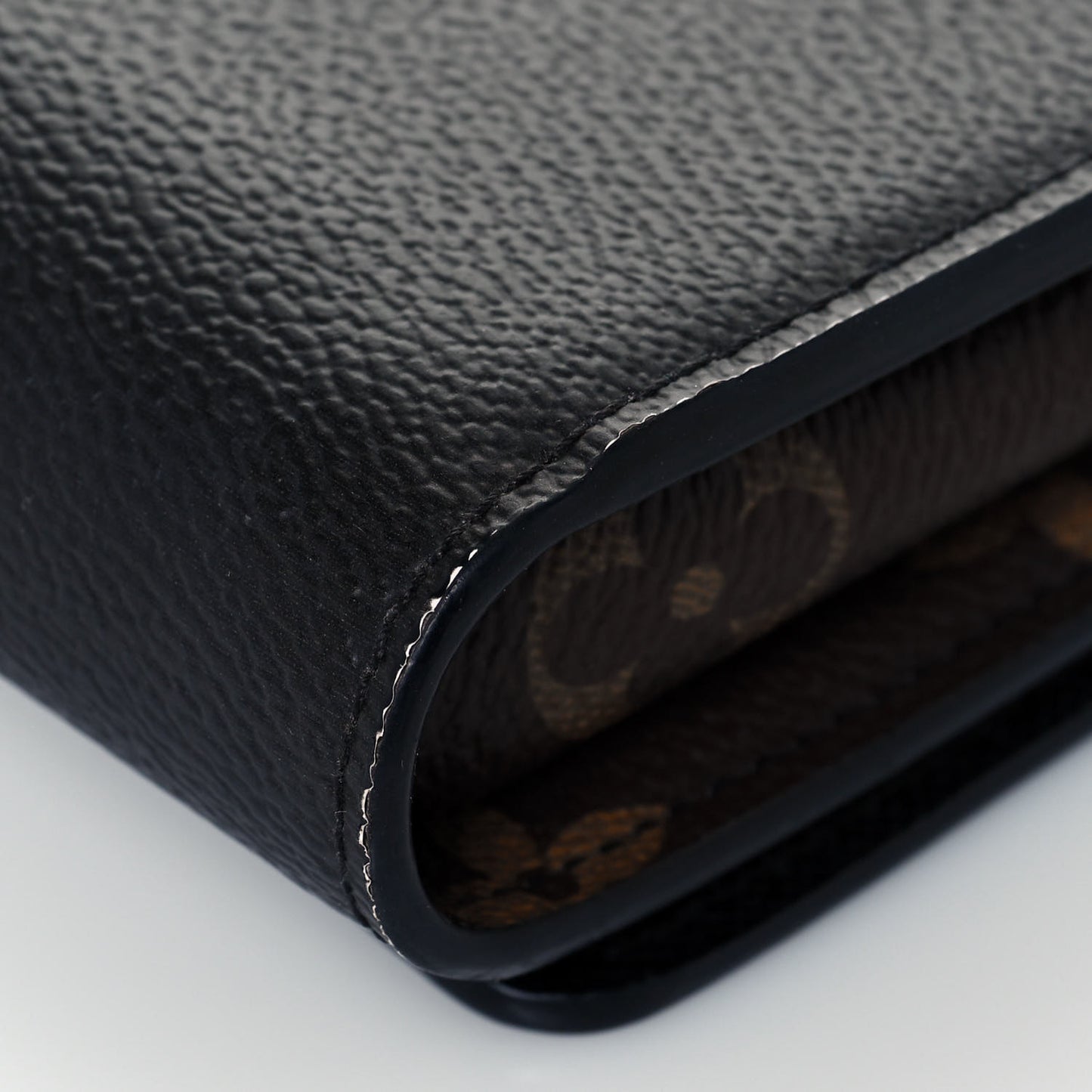 Monogram Stripe Twist Chain Wallet