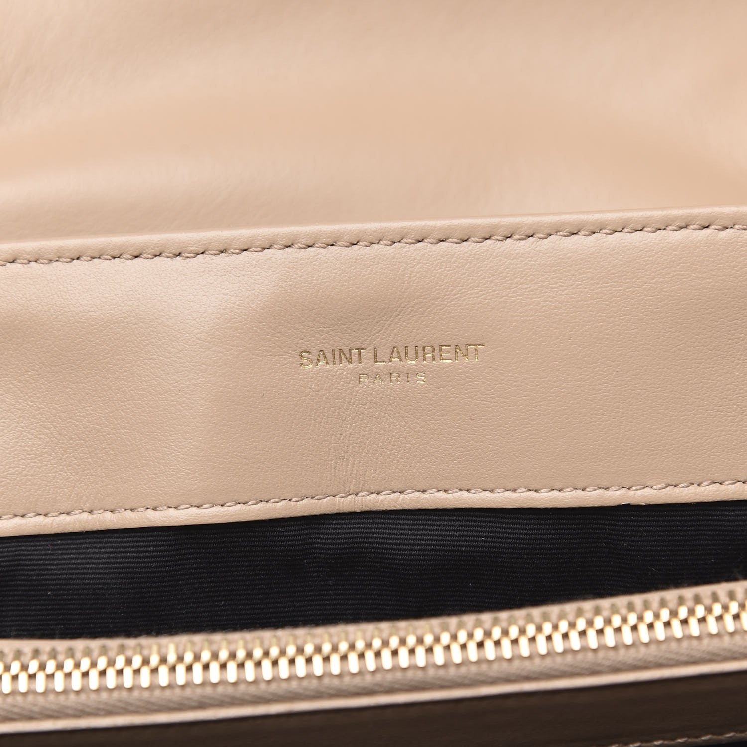 Saint Laurent Calfskin Y Quilted Monogram Medium Loulou Chain Satchel Nude Powder 9 of 11
