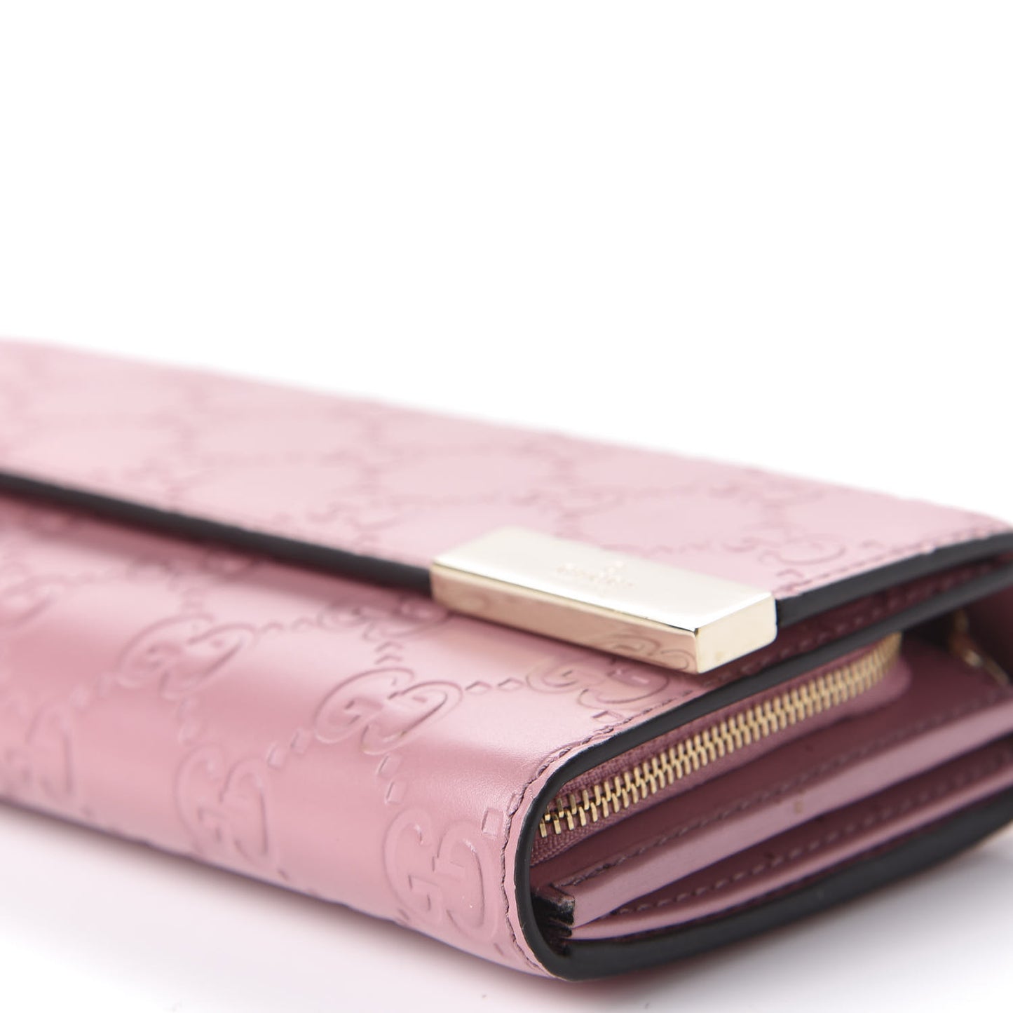 Guccissima Signature Dice Chain Wallet Carmine Rose