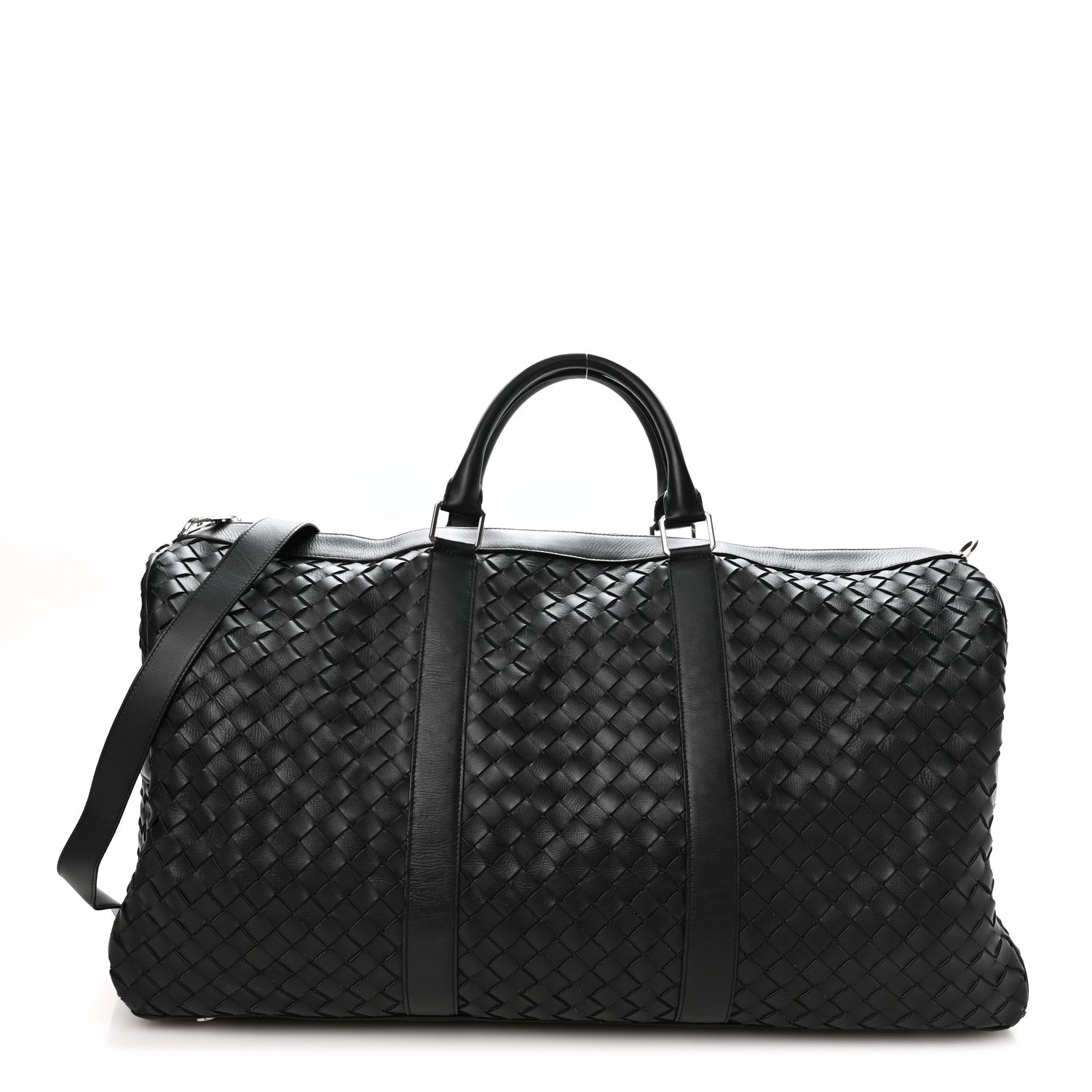 Bottega Veneta Nappa Intrecciato Weekend Bag Black 1 of 10