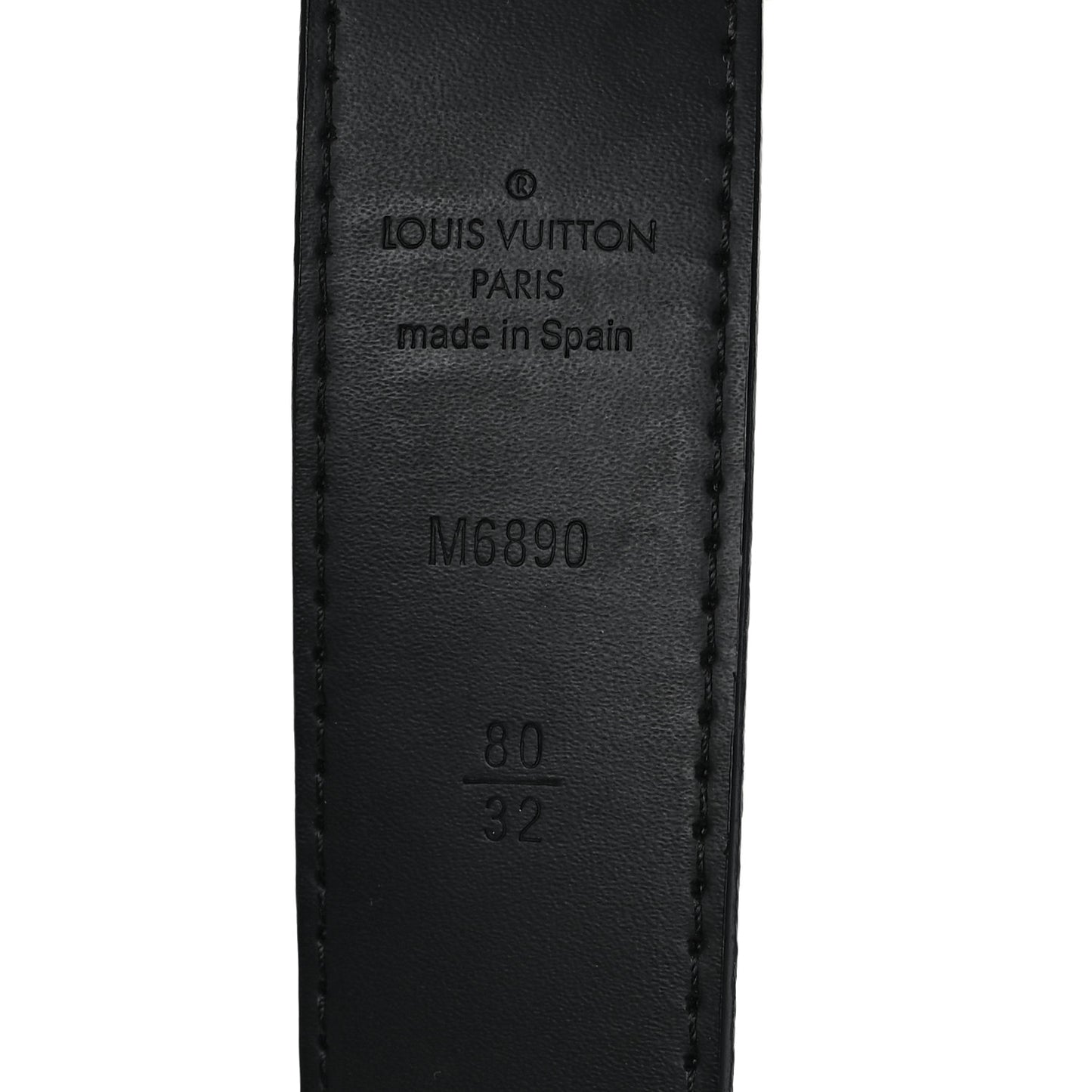 Monogram Multicolor LV Cut Reversible Belt 80 32 Black