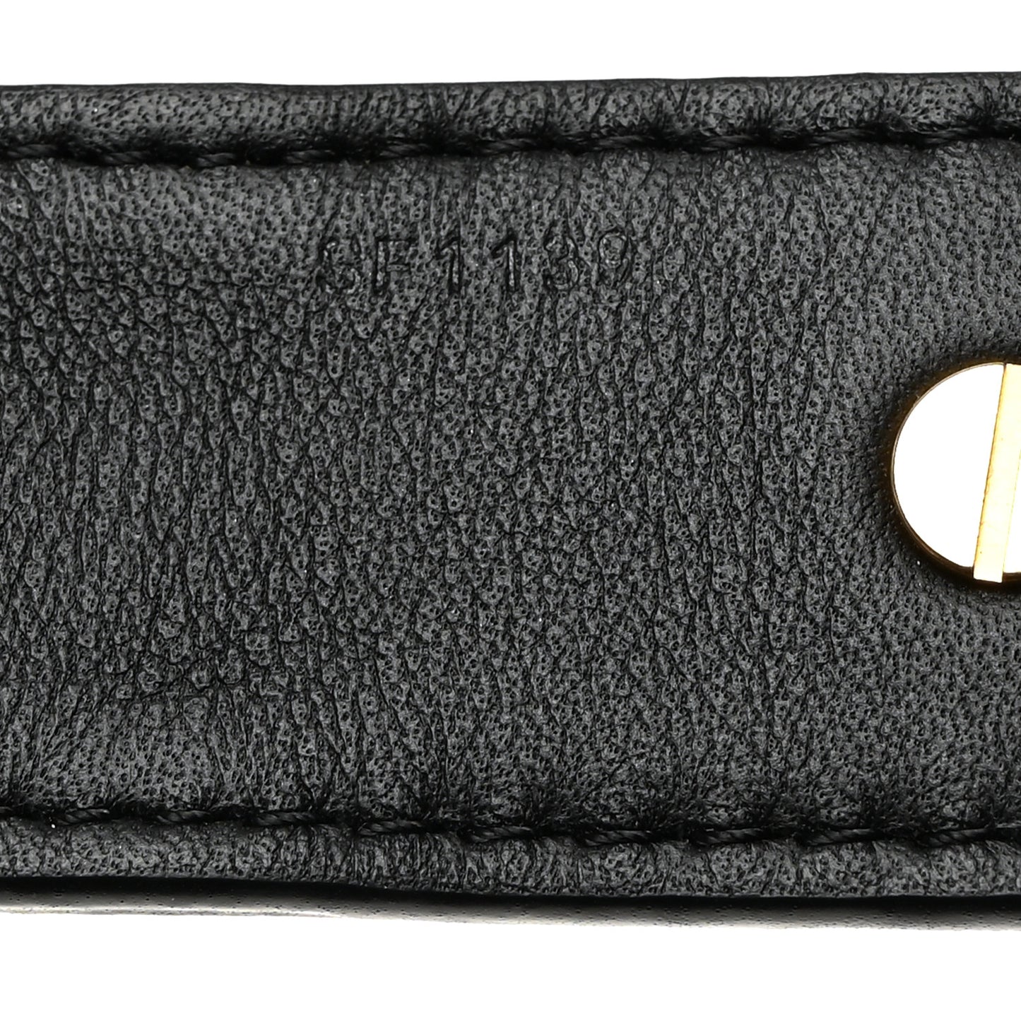 Reverse Monogram Bandouliere Shoulder Strap XL Black