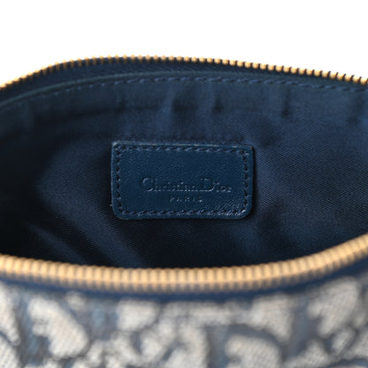 Christian Dior Monogram Mini Saddle Pochette Navy 6 of 8