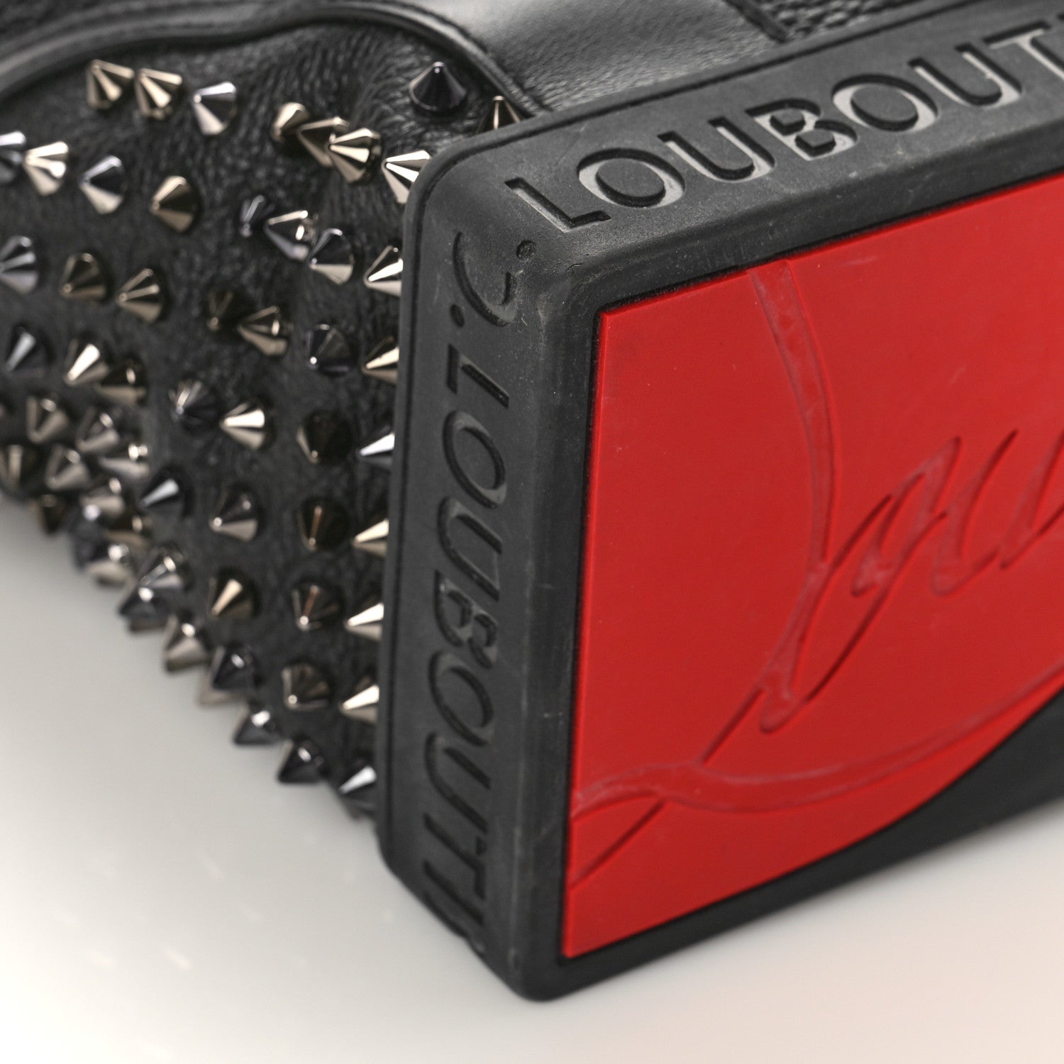 Christian Louboutin Calfskin Spiked Small Explorafunk Backpack Black 7 of 8