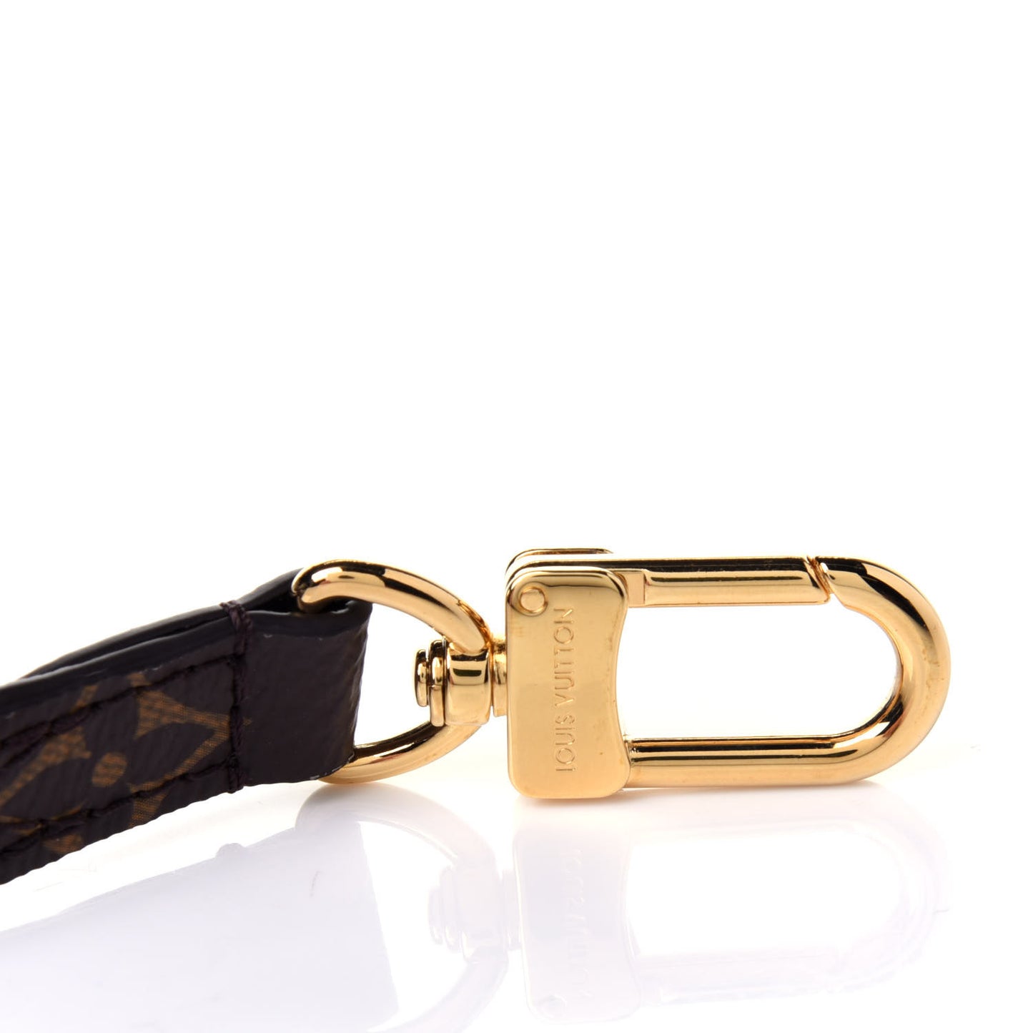 Calfskin Monogram Marignan Adjustable Shoulder Strap Black