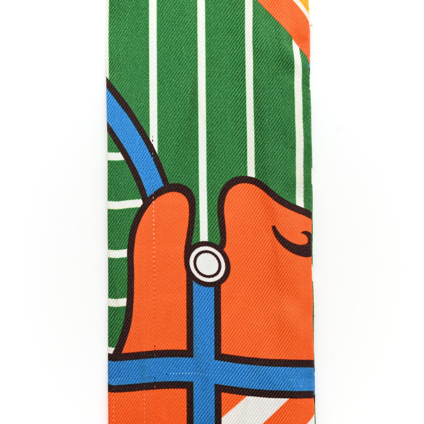 Twilly Scarf Orange Multicolor