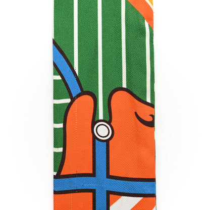 Hermes Twilly Scarf Orange Multicolor 11 of 13