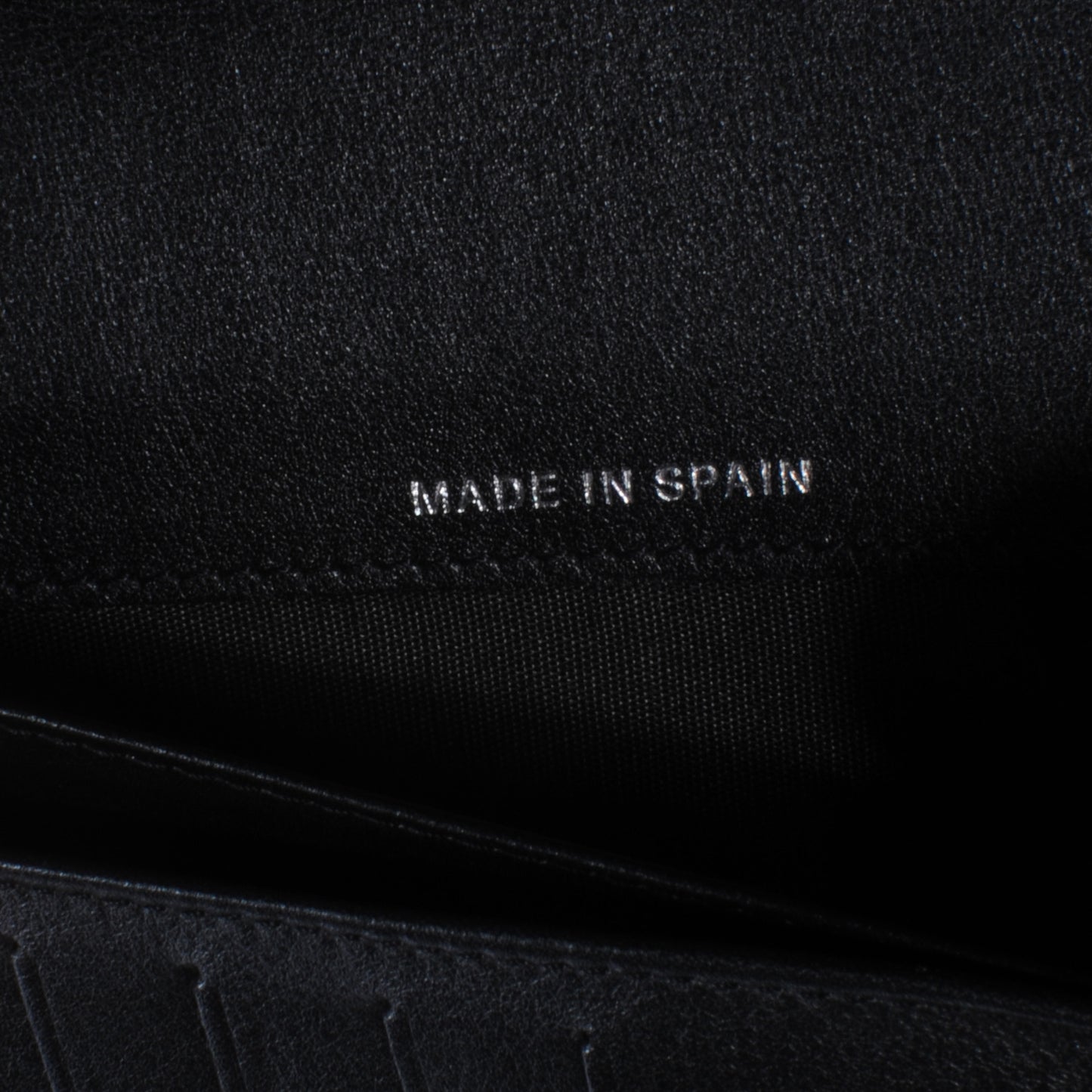 Patent Quilted Large Zip Around Wallet Black