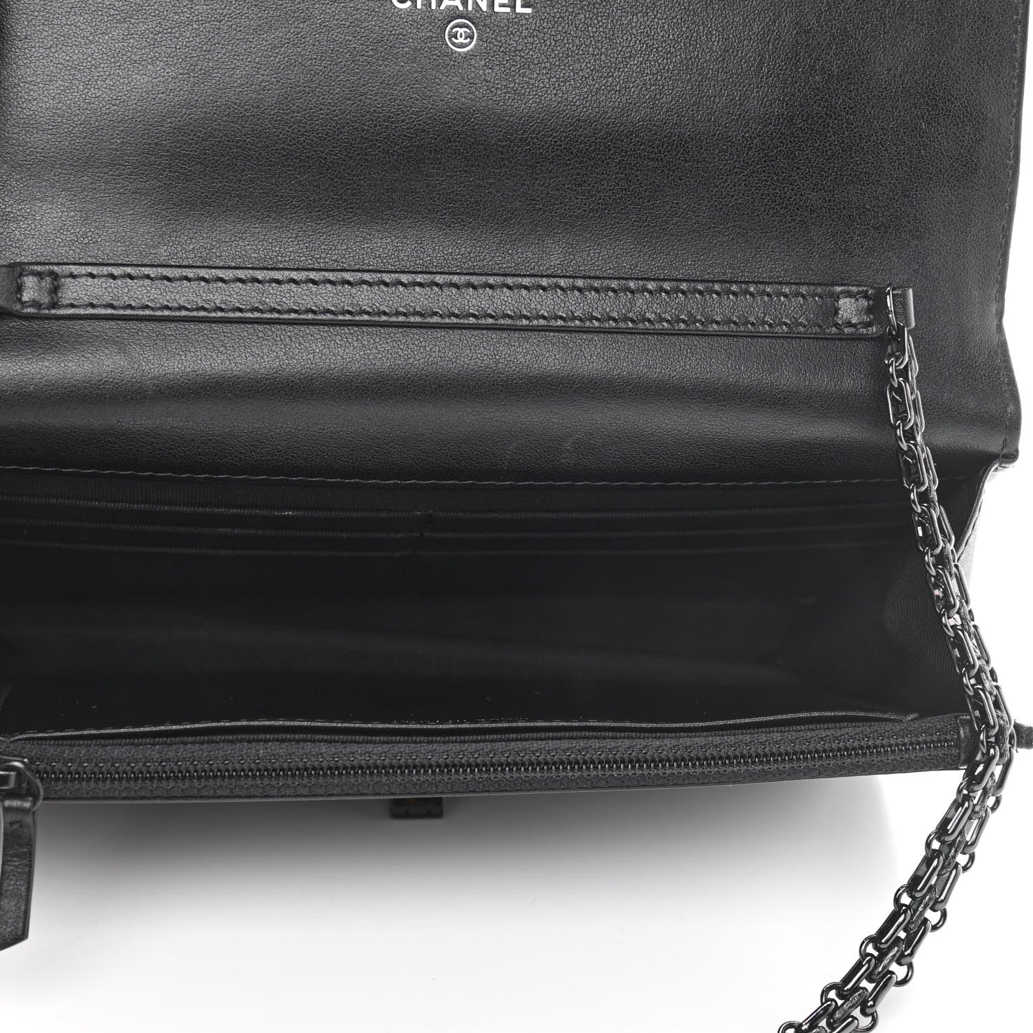 Chanel Aged Calfskin Quilted Reissue Wallet On Chain WOC So Black 5 of 12