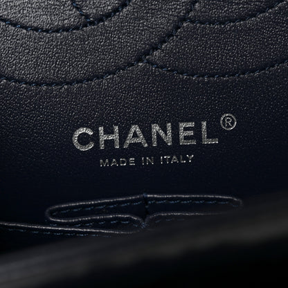 Chanel Glazed Calfskin Quilted 2.55 Reissue 225 Flap Dark Navy Blue 6 of 11