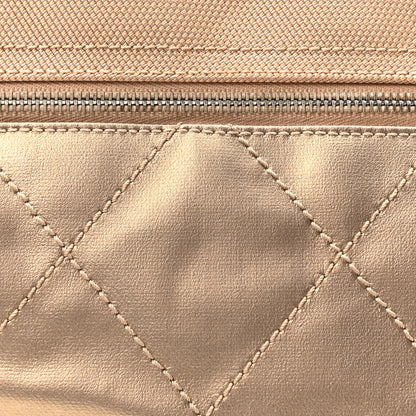 Chanel Metallic Coated Canvas Large Paris Biarritz Tote Gold 8 of 10