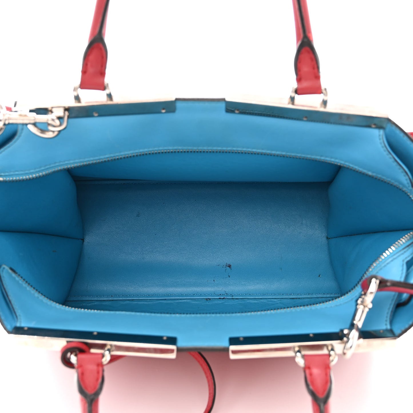 Vitello Dolce Shiny Nappa Petite 3Jours Tote Mattone Maldives