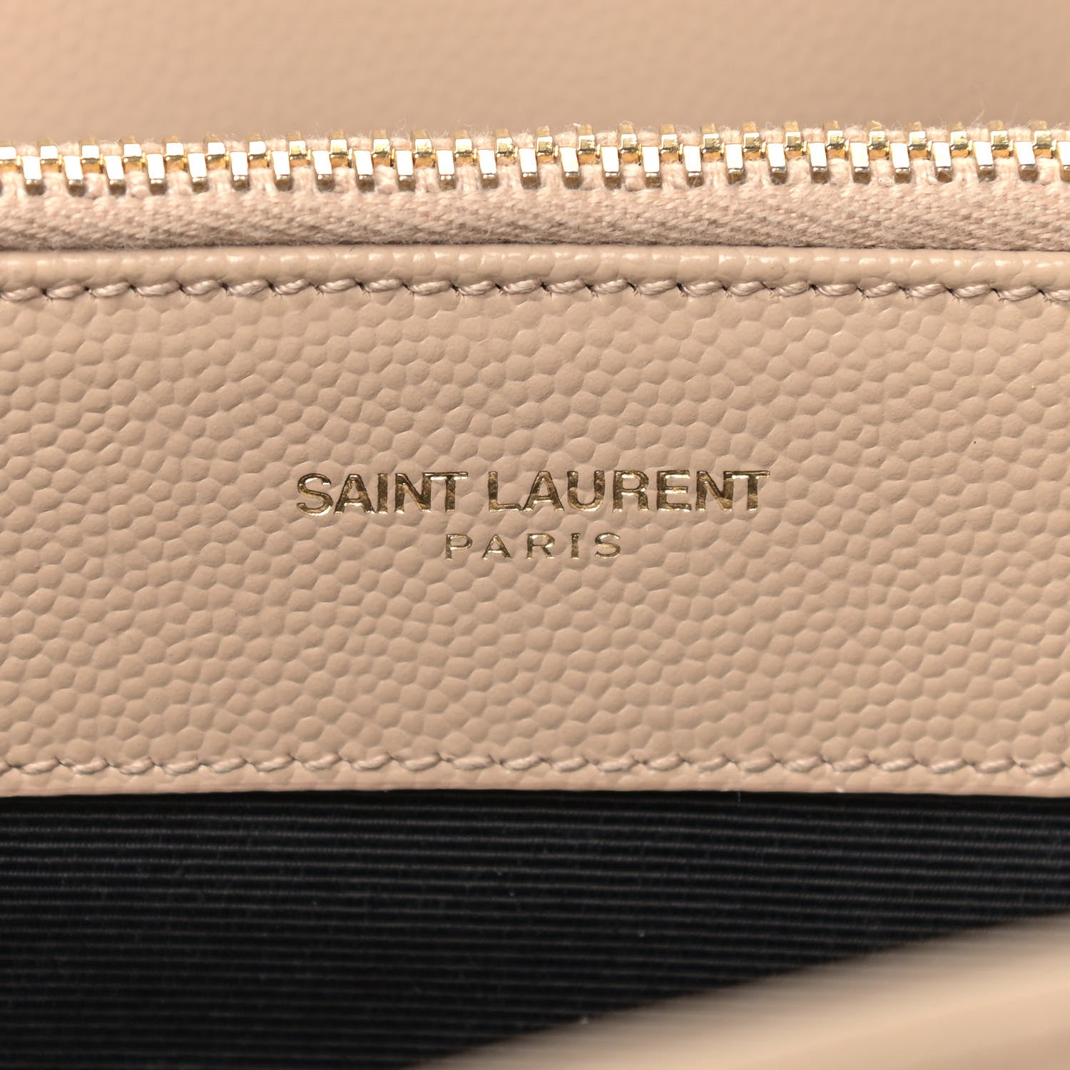 Saint Laurent Grain De Poudre Matelasse Chevron Monogram Shopping Bag Nude Powder 7 of 15