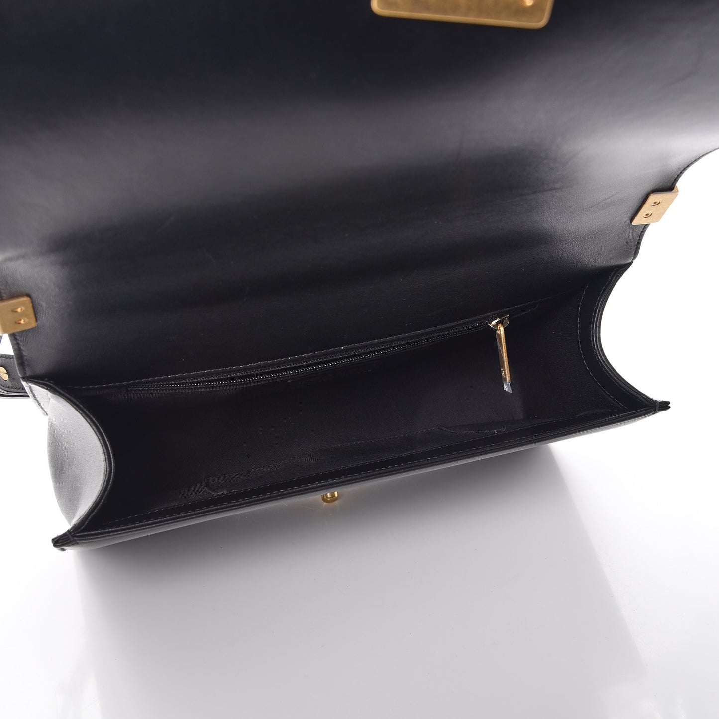 Lambskin Quilted New Medium Boy Flap Black