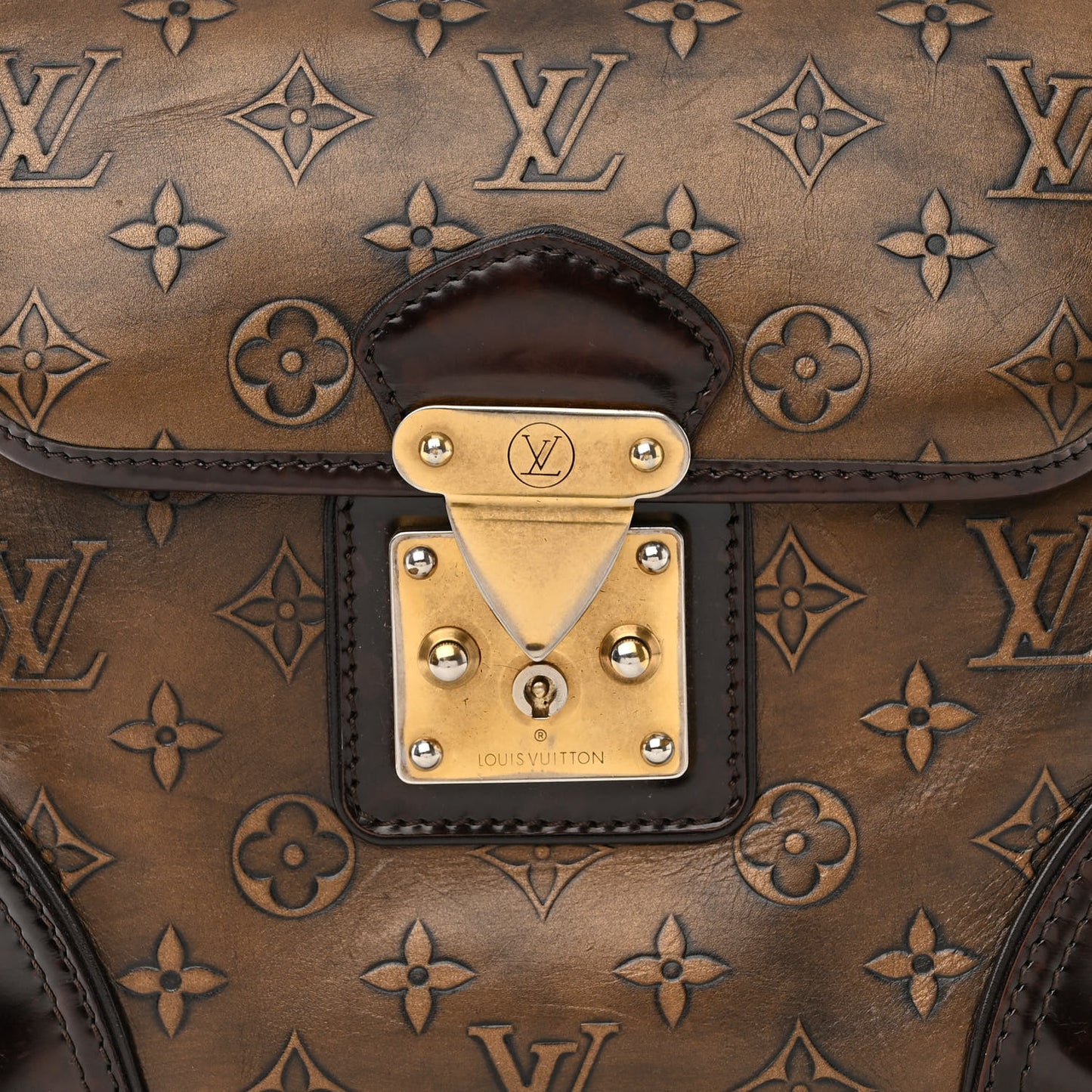 Monogram Embossed Sergent PM Bronze
