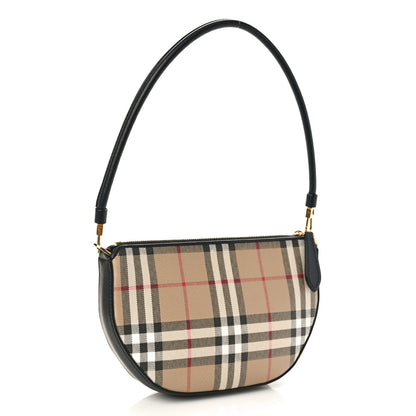Burberry Vintage Check Calfskin Olympia Slim Pouch Archive Beige 3 of 8
