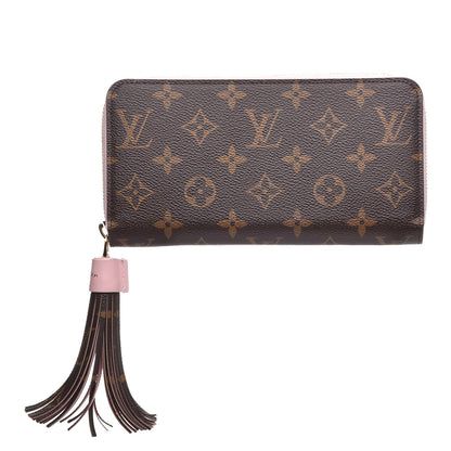 Louis Vuitton Monogram Pompon Zippy Wallet Rose Ballerine 1 of 9