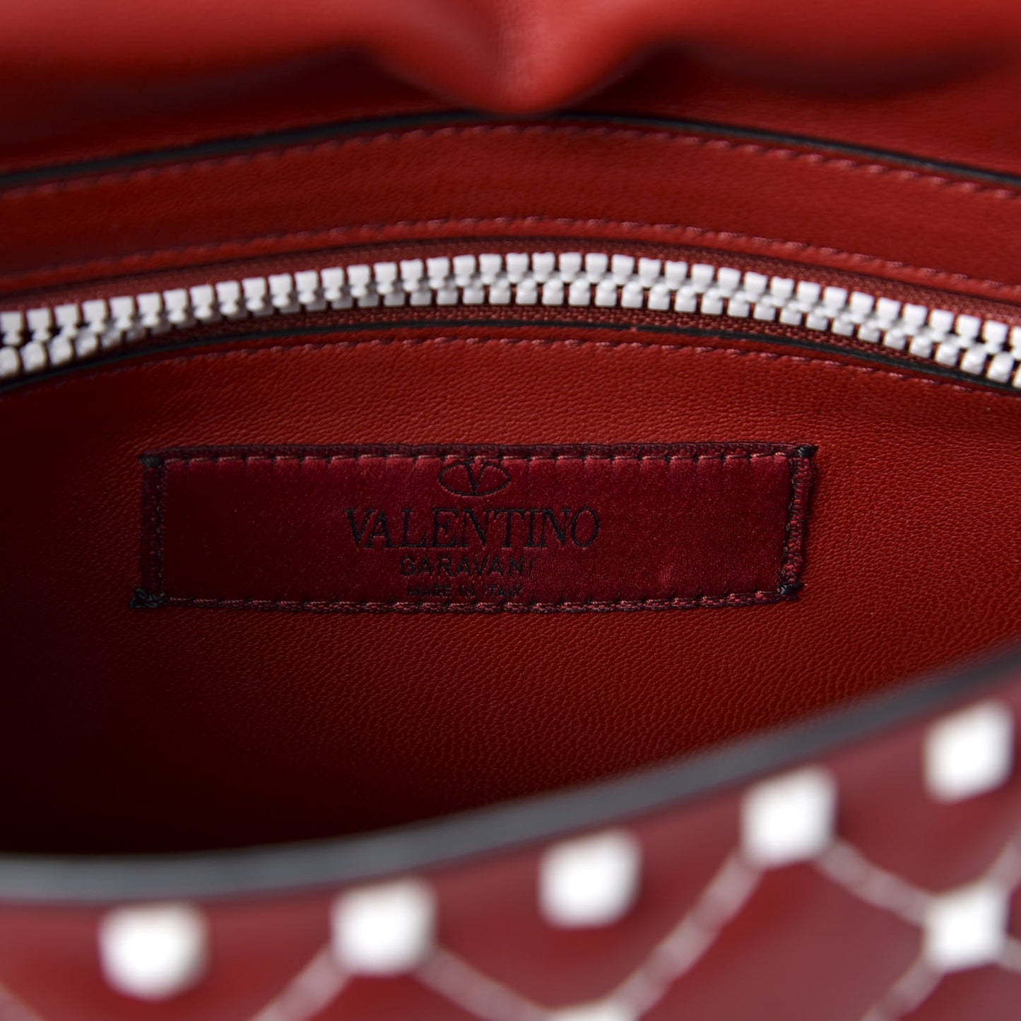 Lambskin Medium Free Rockstud Spike Shoulder Bag Rosso Valentino