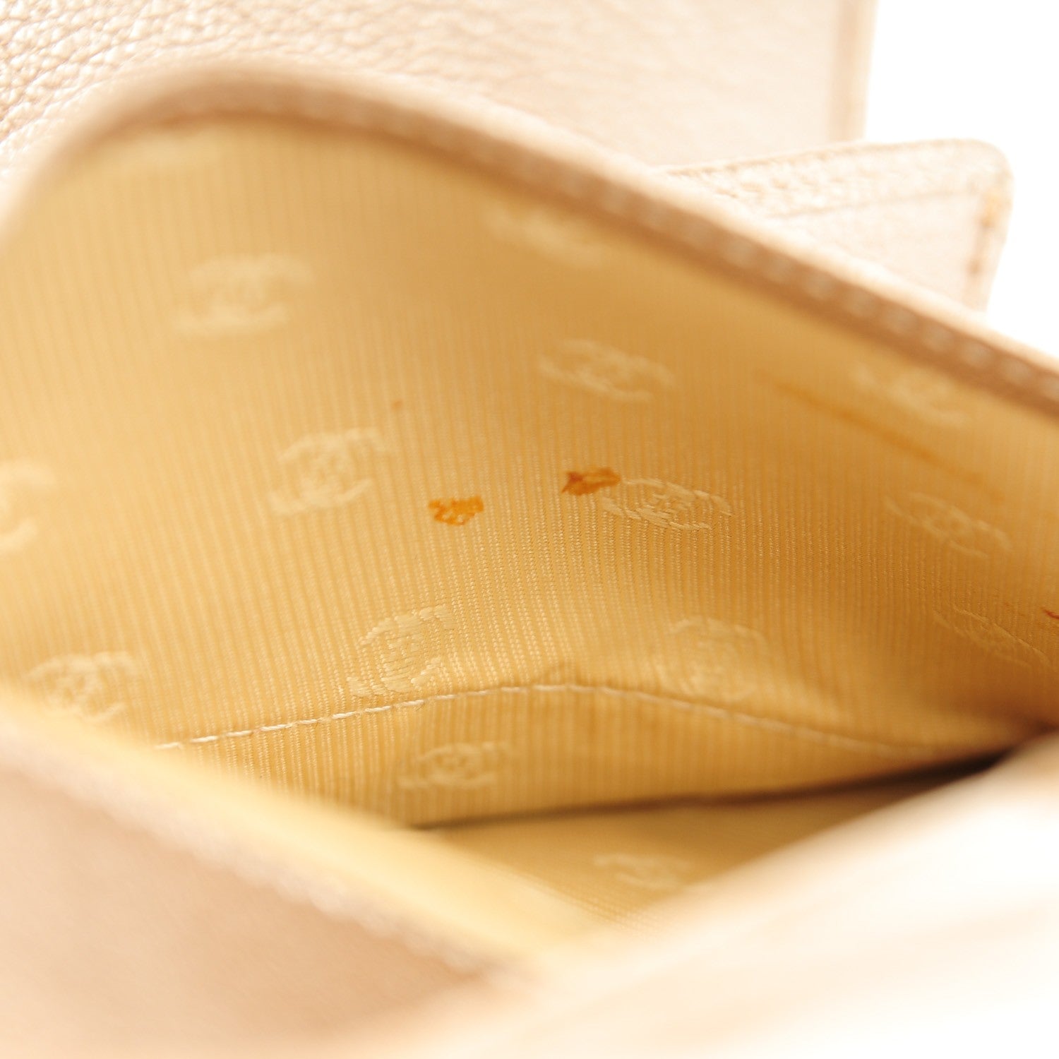 Chanel Metallic Goatskin Large Flap Wallet Gold 6 of 8
