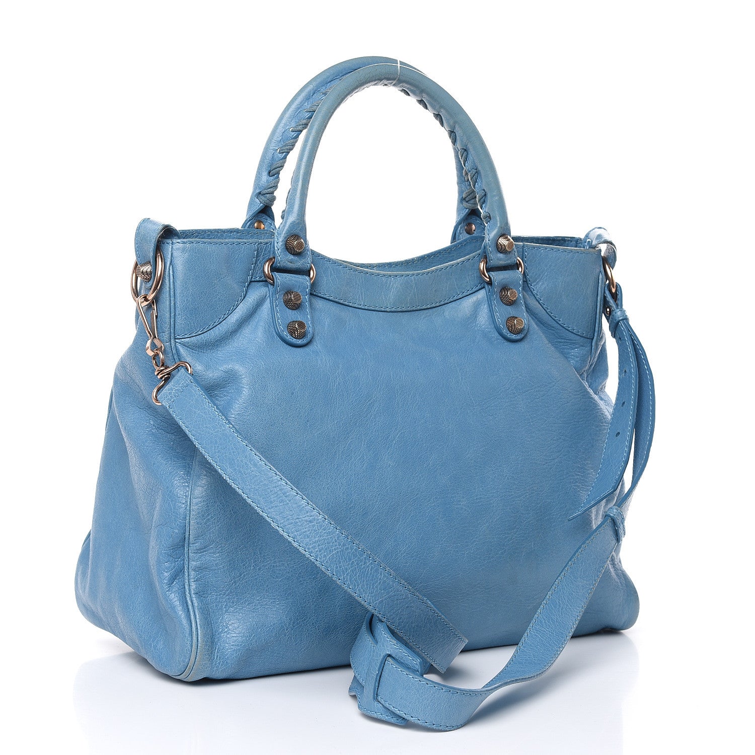Balenciaga Agneau Giant 12 Rose Gold Hardware City Bleu Indigo 3 of 15