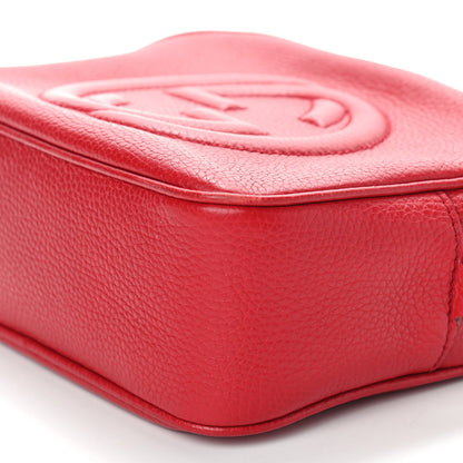 Gucci Pebbled Calfskin Small Soho Disco Bag Tabasco Red 7 of 10