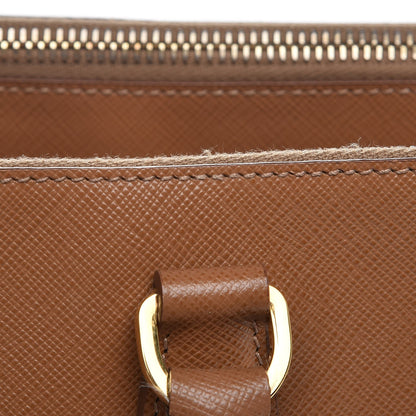 Prada Saffiano Large Galleria Double Zip Tote Caramel 9 of 15