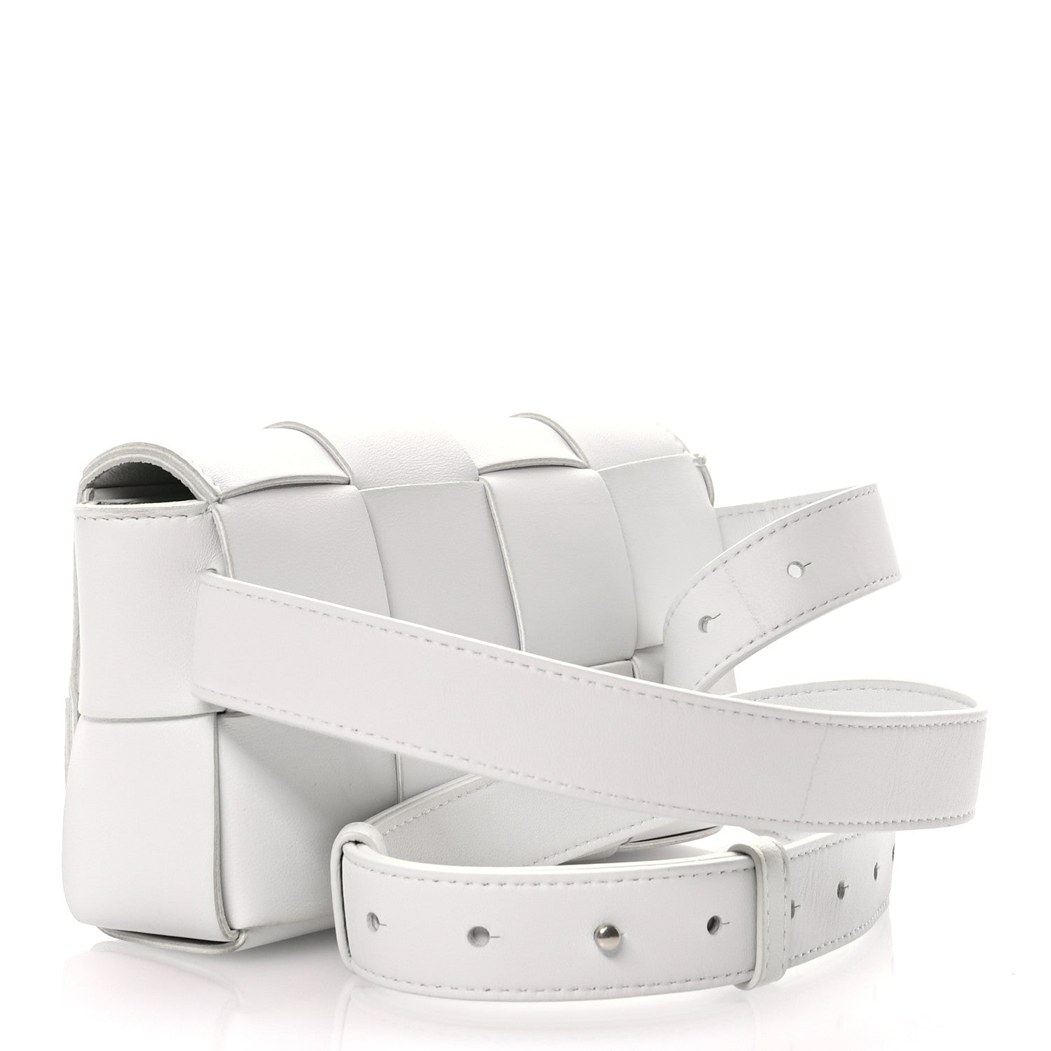Bottega Veneta Nappa Maxi Intreccio The Belt Cassette Bag White 3 of 10