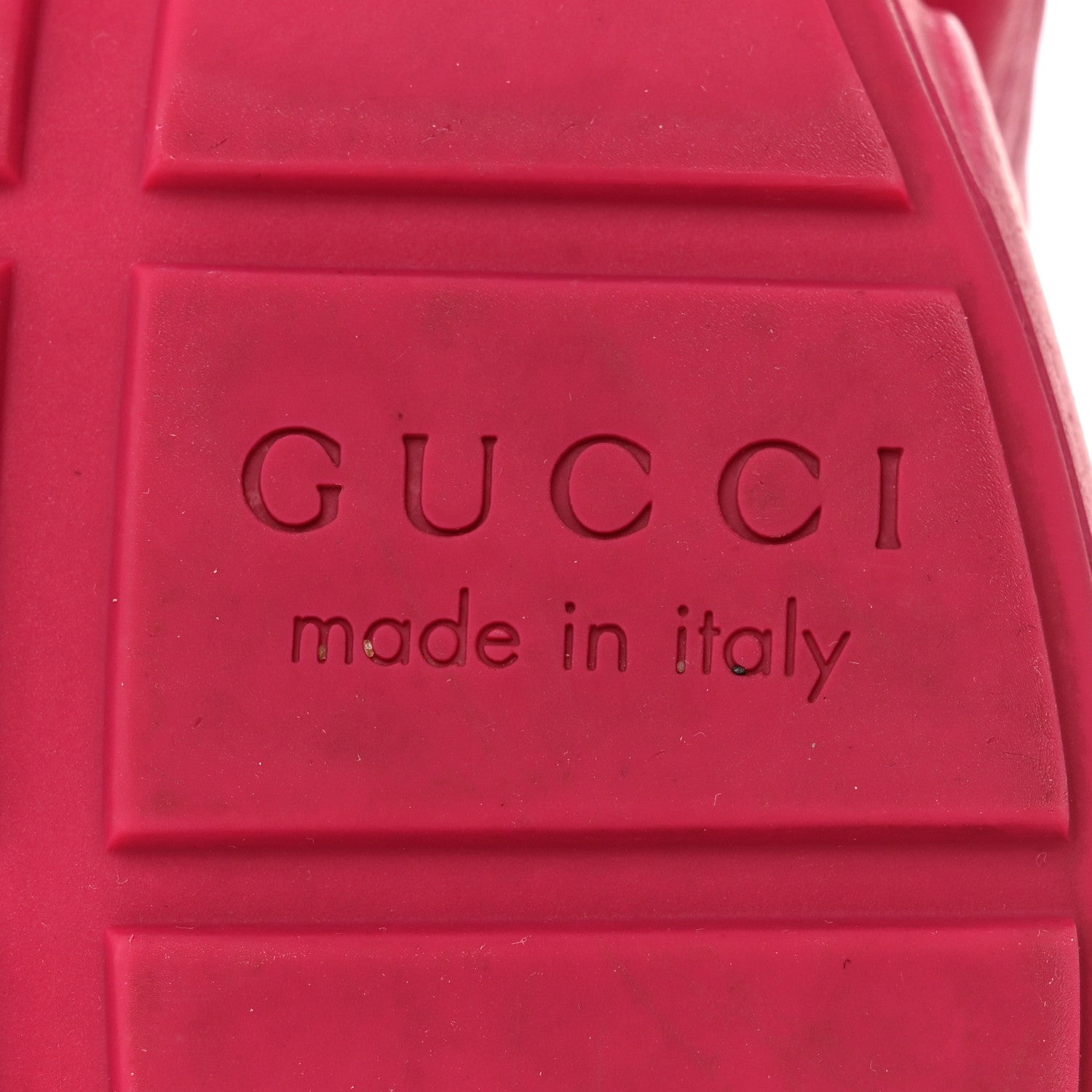 Gucci Calfskin Logo Womens Rhyton Sneakers 38 Box Pink 8 of 10