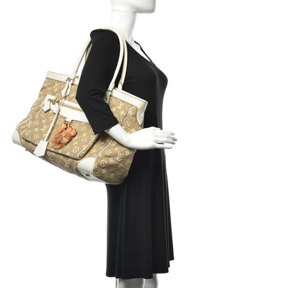 Louis Vuitton Monogram Sabbia Cabas GM White 2 of 9