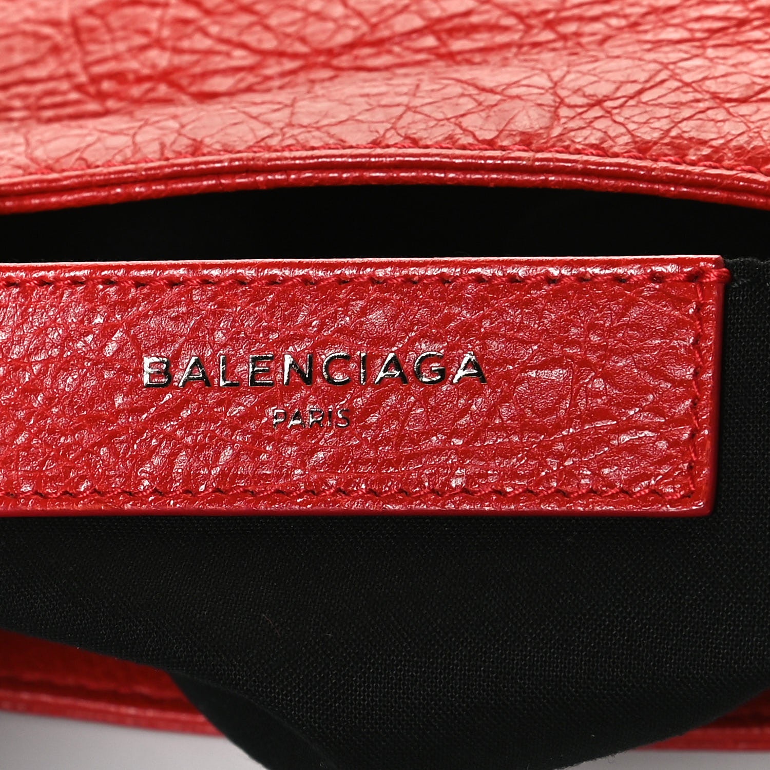 Balenciaga Agneau Arena Documents Case Bright Red 5 of 12