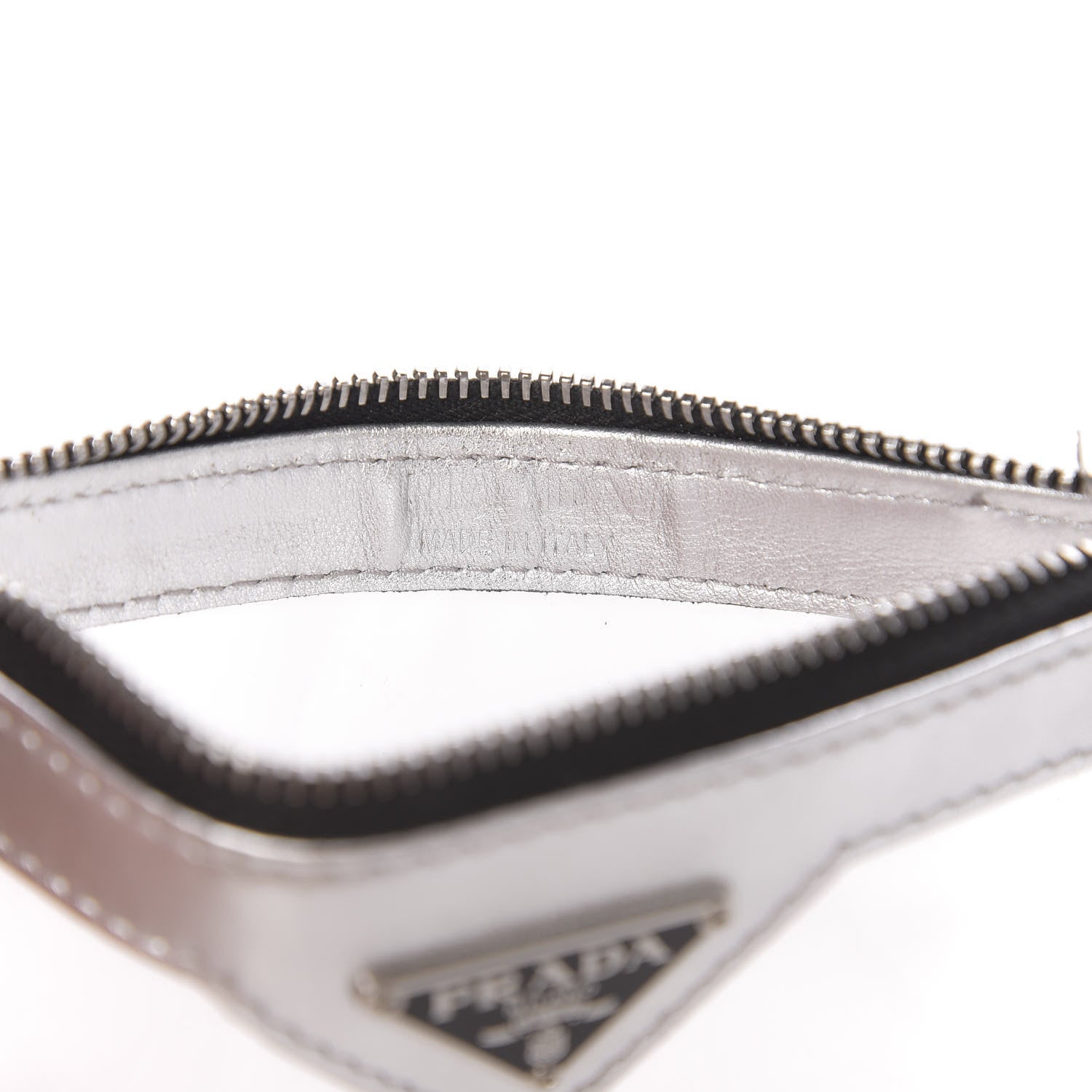 Prada Vernice Plexiglass Card Holder Argento 6 of 9