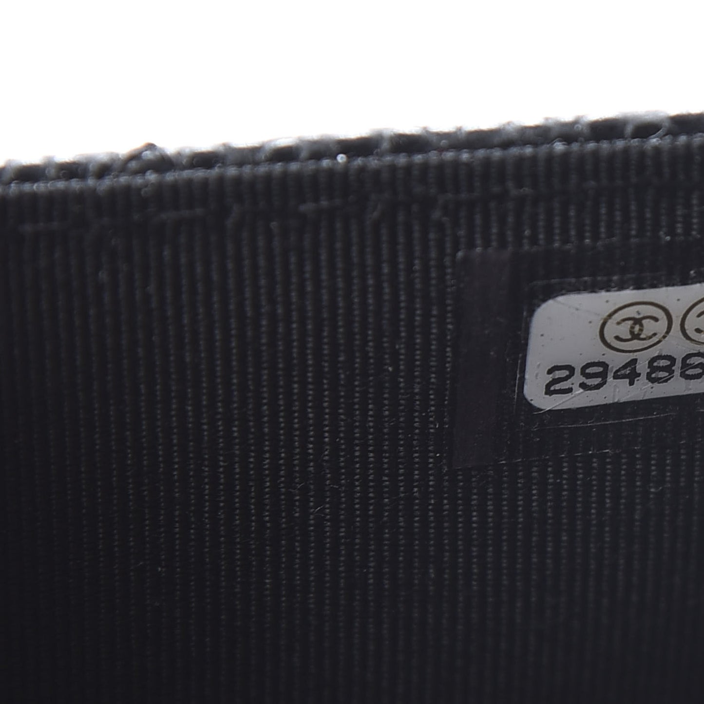 Caviar Quilted Flap Card Holder Wallet Black