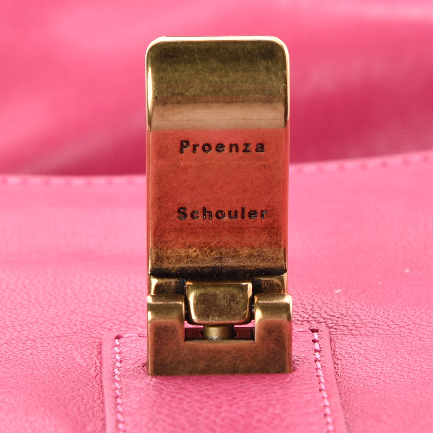 Proenza Schouler Lambskin PS1 Mini Pouch Messenger Bag Raspberry 7 of 12