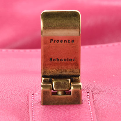 Proenza Schouler Lambskin PS1 Mini Pouch Messenger Bag Raspberry 7 of 12