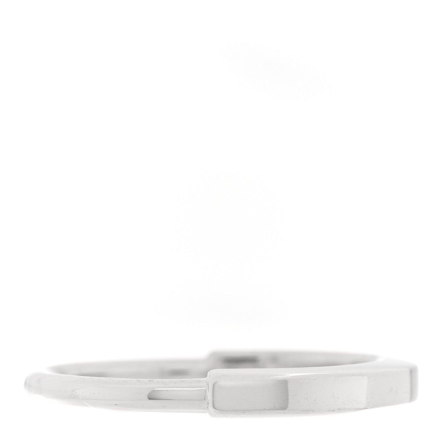 18K White Gold Lock Ring 60 9