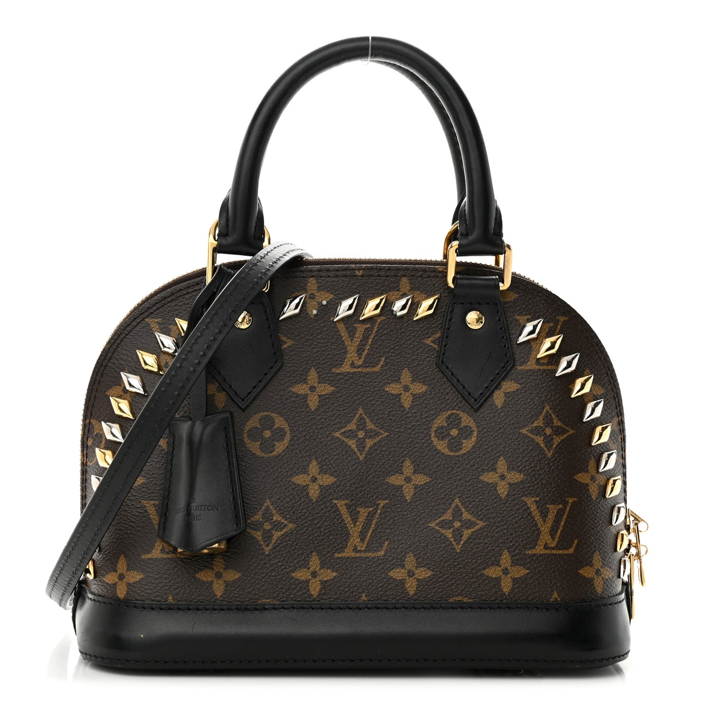 Monogram Macassar Studded Alma BB