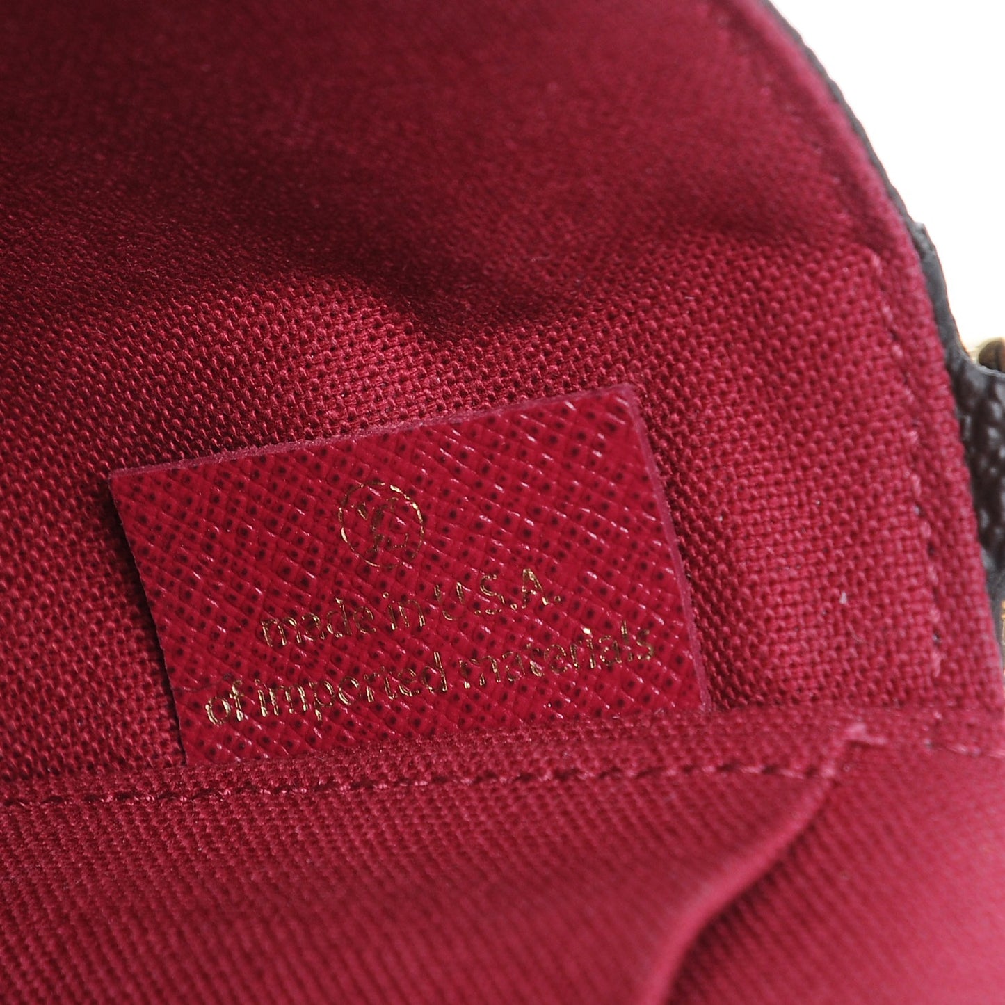 Monogram Pochette Felicie Chain Wallet Fuchsia