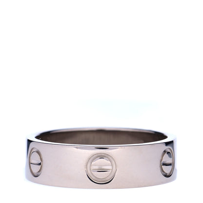 Cartier 18K White Gold 5.5mm LOVE Ring 57 8 1 of 5