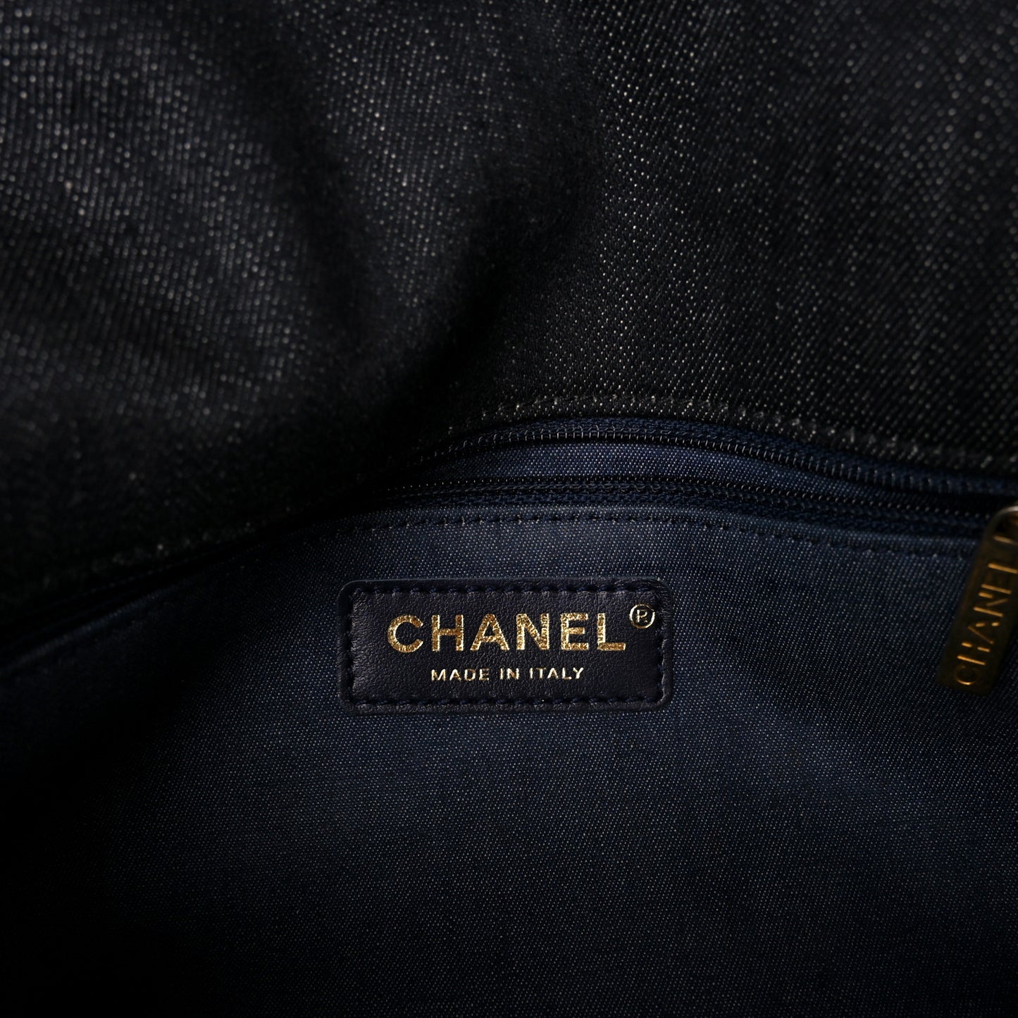 Denim Quilted Medium Funky Town Flap Black