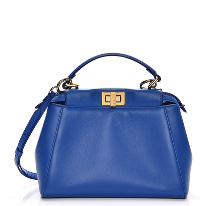 Fendi Nappa Mini Peekaboo Iconic Satchel Bleuette 1 of 13