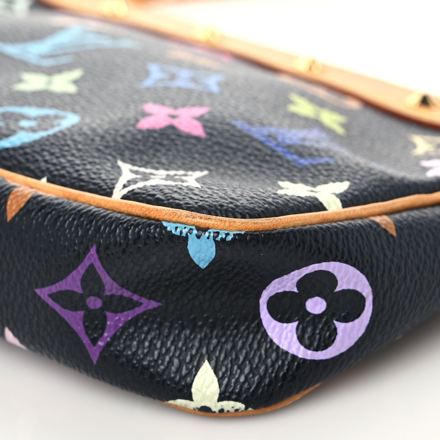Louis Vuitton Monogram Multicolor Pochette Accessories Black 8 of 8