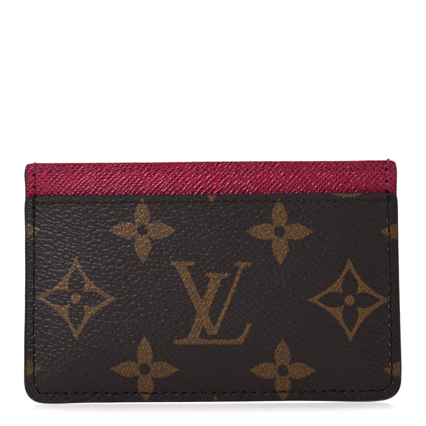 Monogram Card Holder Fuchsia