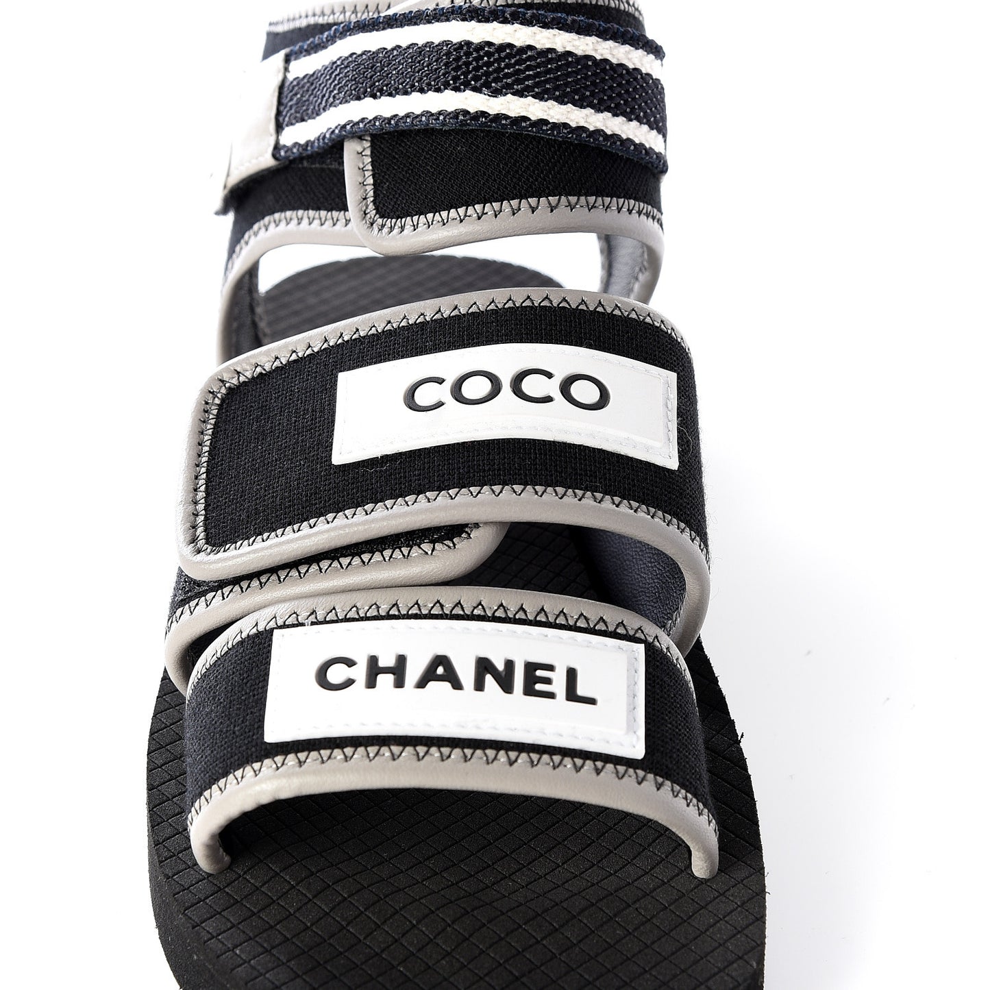 Lambskin Jersey Coco Sandals 38 Black