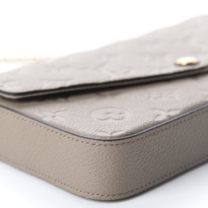 Louis Vuitton Empreinte Pochette Felicie Chain Wallet Tourterelle 5 of 10