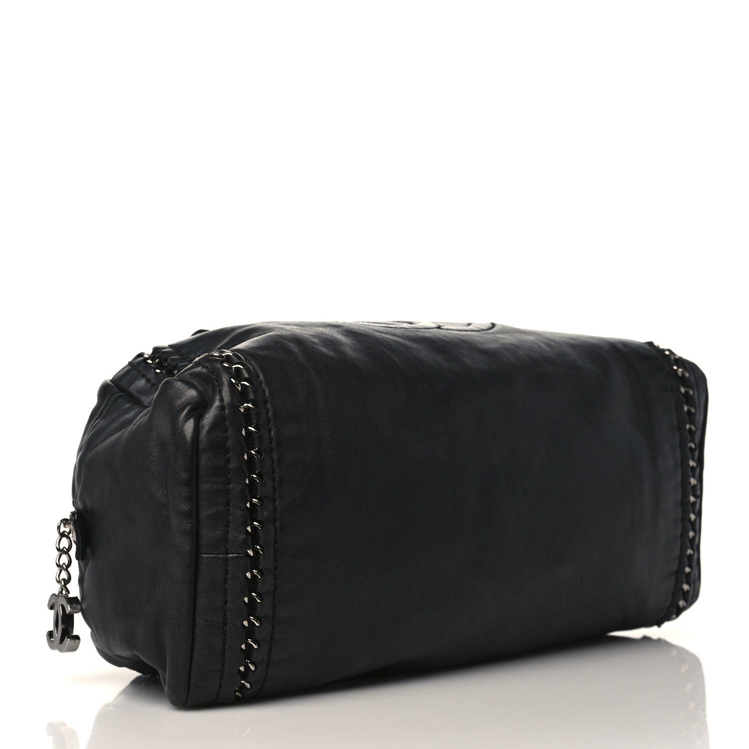 Chanel Goatskin Medium Luxe Ligne Bowler Black 3 of 9