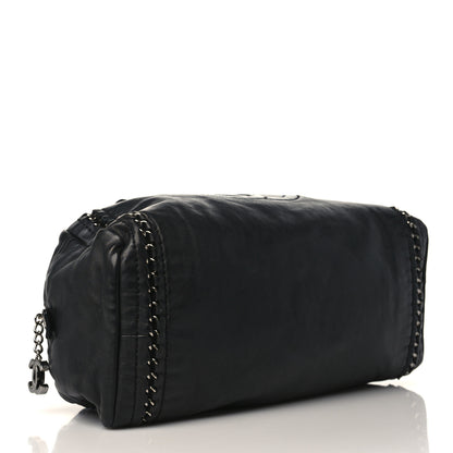 Chanel Goatskin Medium Luxe Ligne Bowler Black 3 of 9