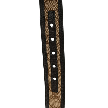 Gucci Monogram Dollar Calfskin 40mm Belt 105 42 Beige Ebony Testa Di Moro 4 of 5